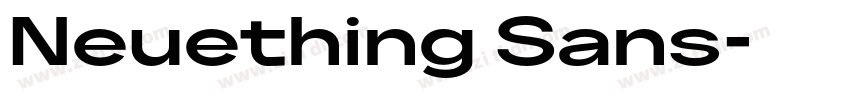 Neuething Sans字体转换